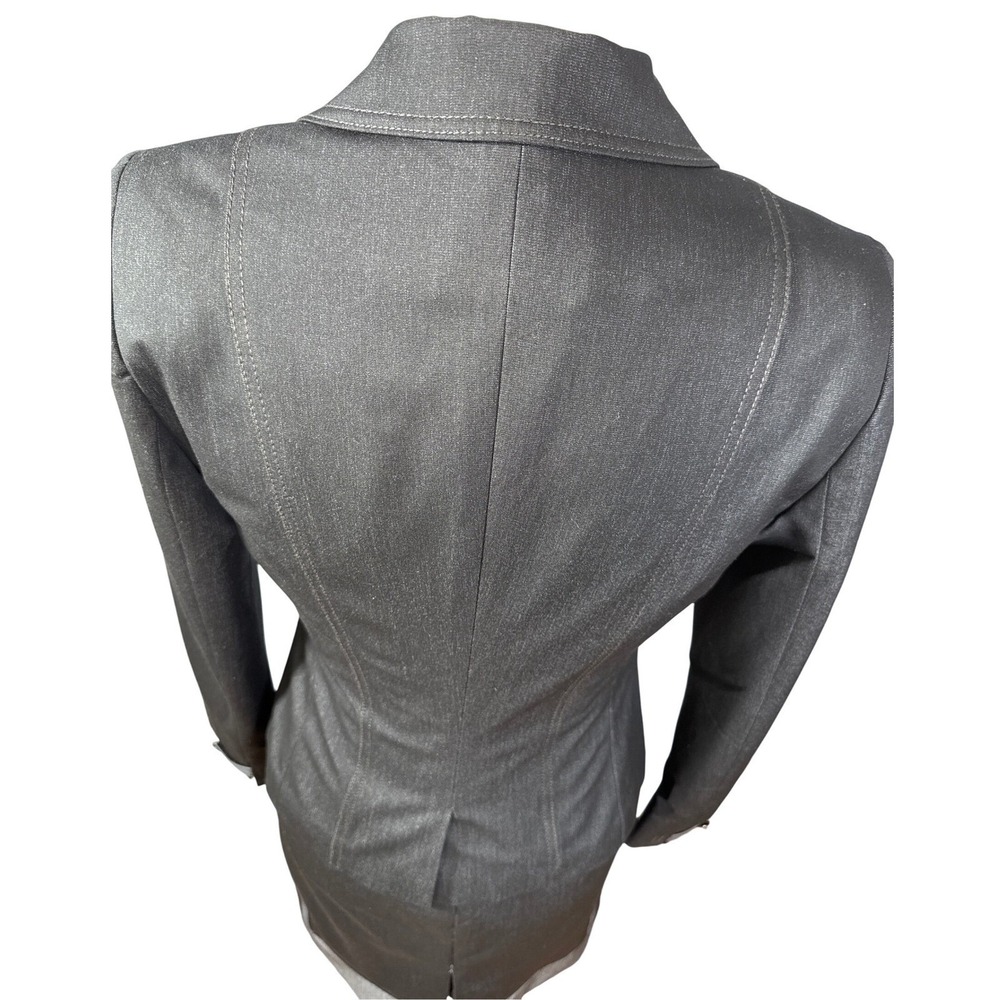 Tristan Dress Suit Set, Sleeveless Sheath Dress 4, Gray, Blazer, Formal Career - Picture 6 of 16